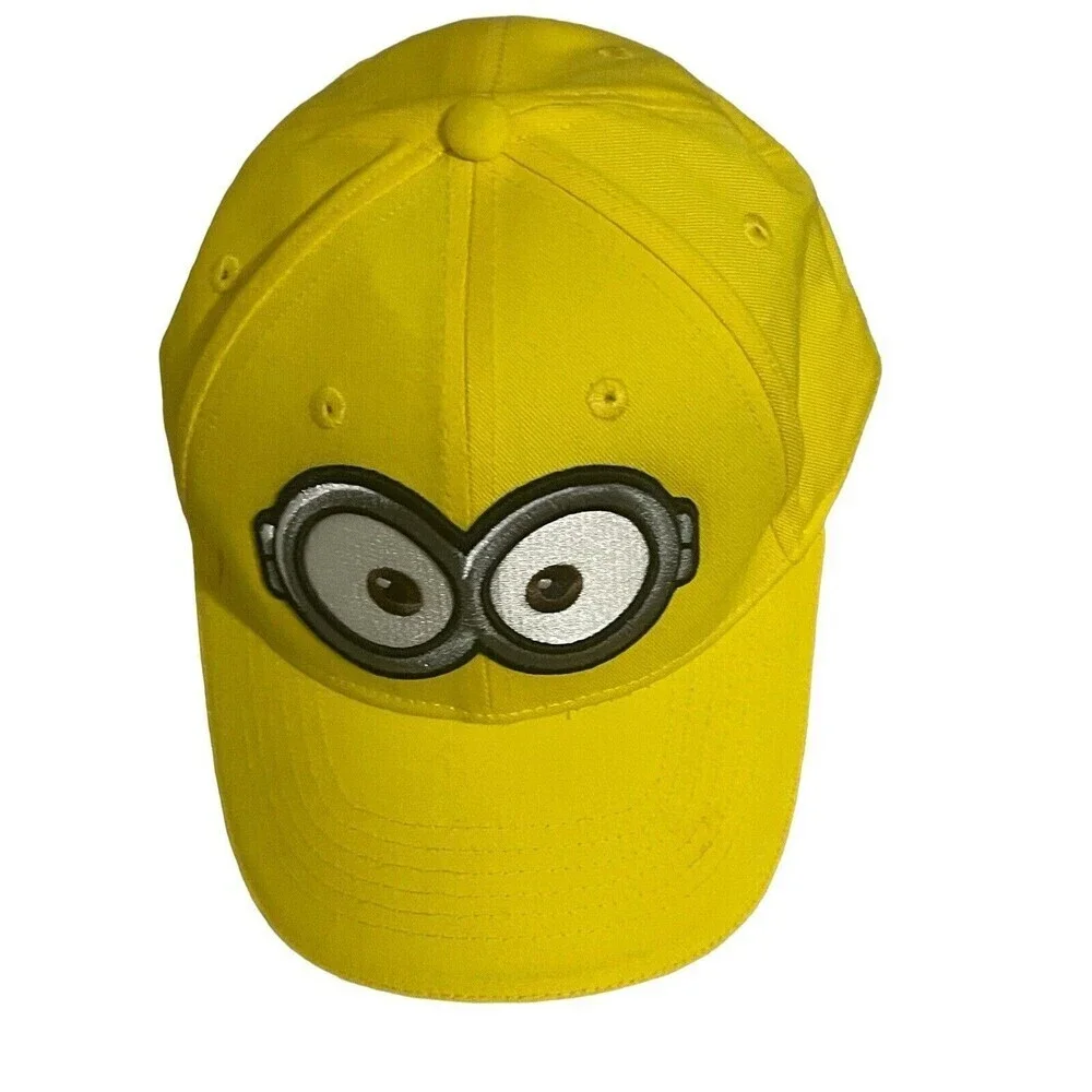 Minions Goggles Adjustable Youth Baseball Cap Yellow